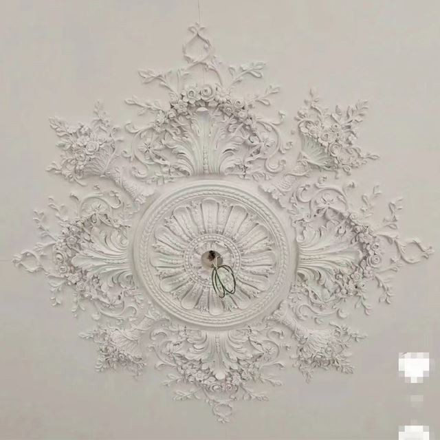 Gypsum Center Panel Molds For Fiberglass Silicone Materials To Make Plaster Lamp Panel Moulds For Sale